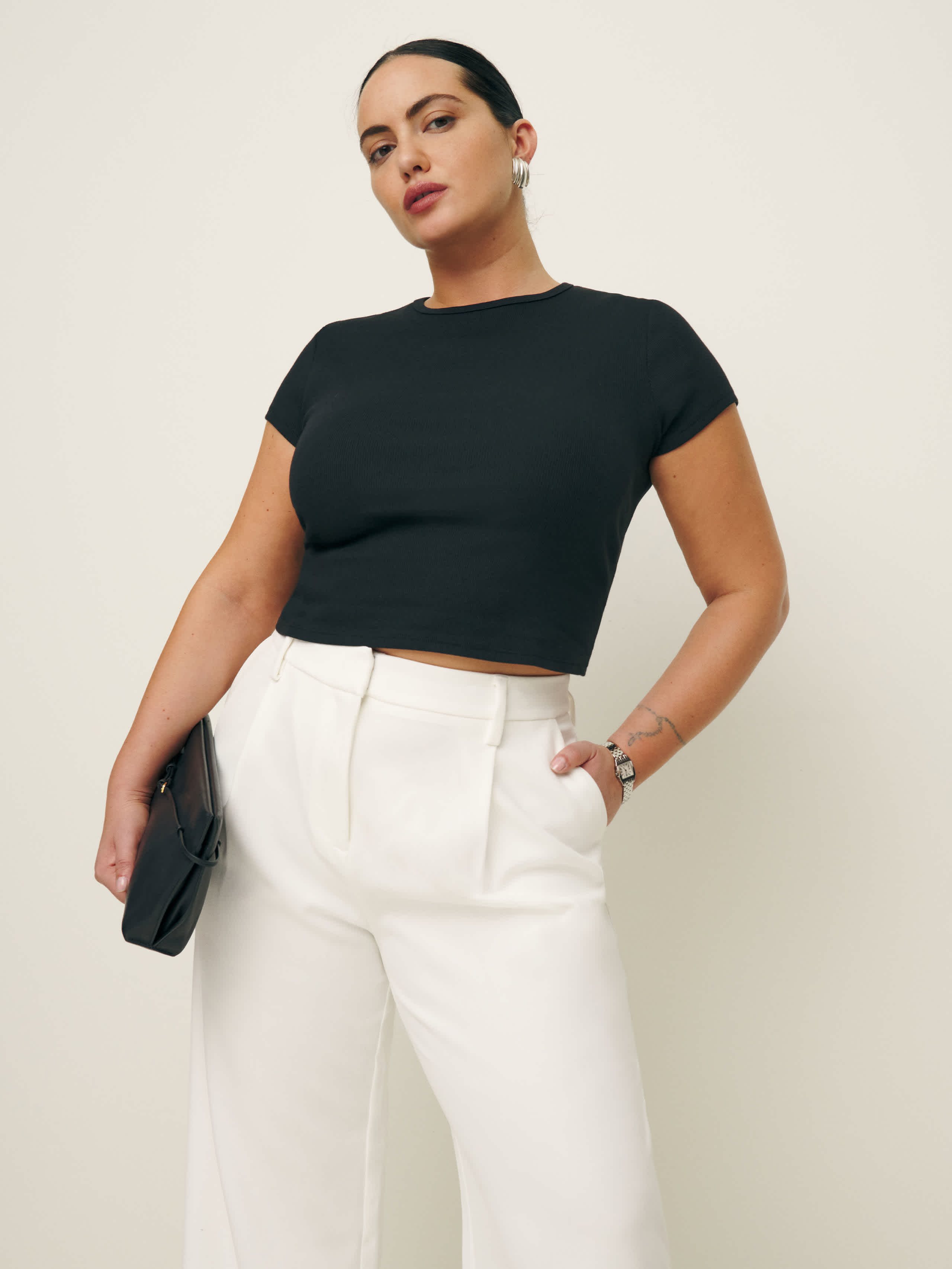 Reformation Muse T-Shirt Es Black 2X | Reformation (Global)