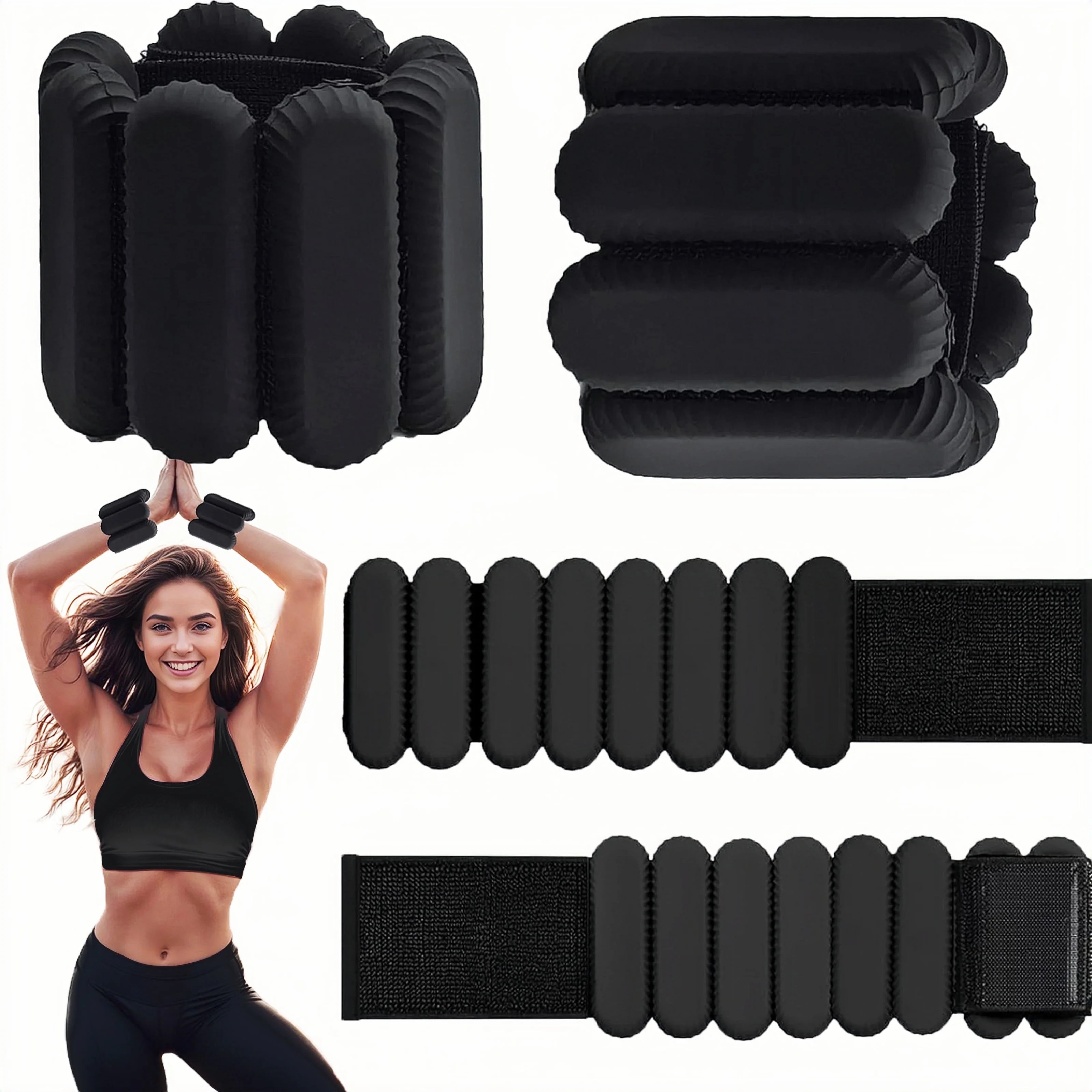 Pilates Wrist & Ankle Weights for Women, Wearable Strong Arm & Leg Weights Set of 2(1Lbs Each), A... | Walmart (US)