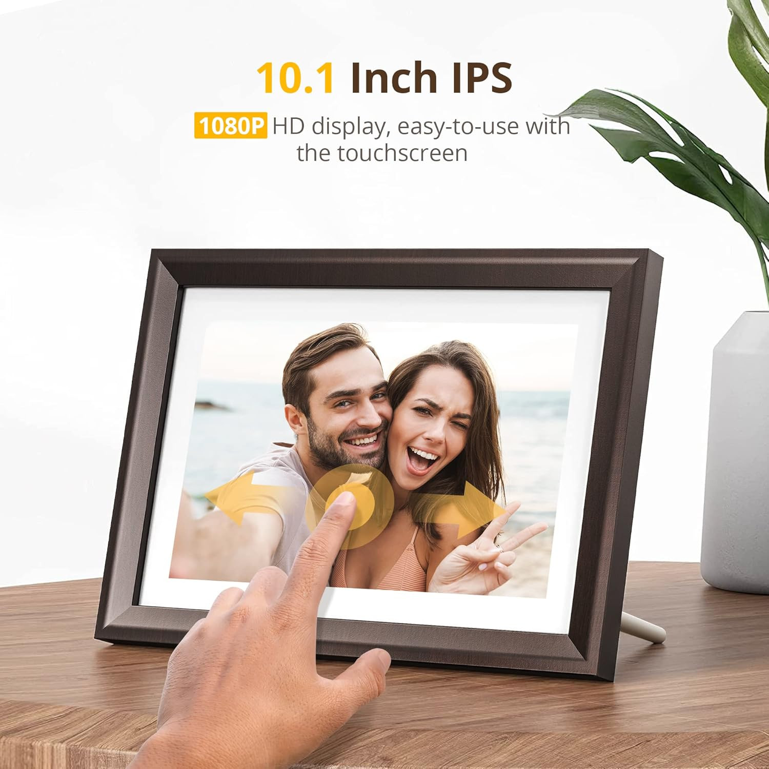 Dragon Touch Digital Picture Frame WiFi 10 inch IPS Touch Screen Digital Photo Frame Display, 32G... | Amazon (US)