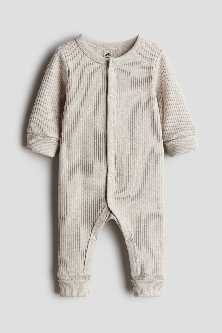 Adjustable Fit Romper - Light beige - Kids | H&M AU | H&M (AU)