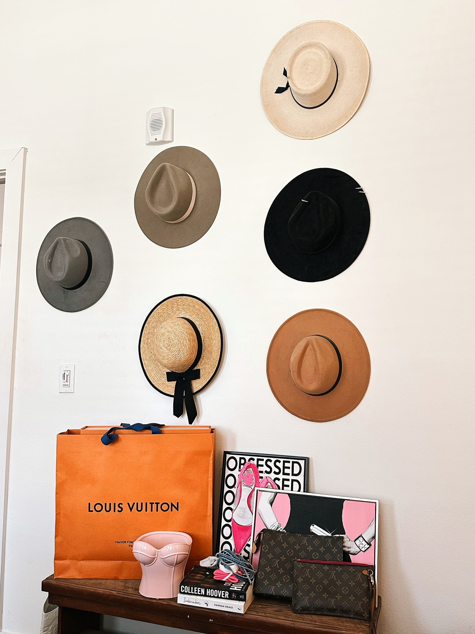 Love my hat wall in my bedroom that adds so much style to the room 💕 

#LTKFindsUnder50 #LTKStyleTip #LTKHome
