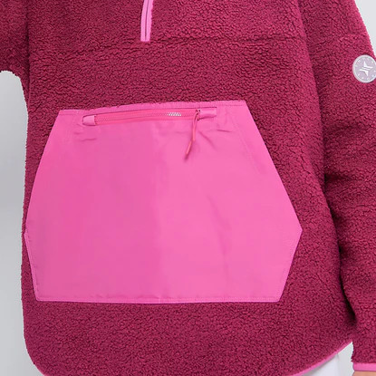 Hot Pink Fleece Cady Quarter Zip | Tuckernuck (US)