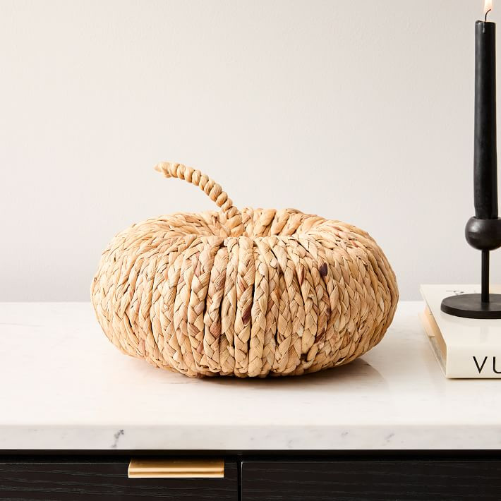 Natural Woven Pumpkins | West Elm (US)