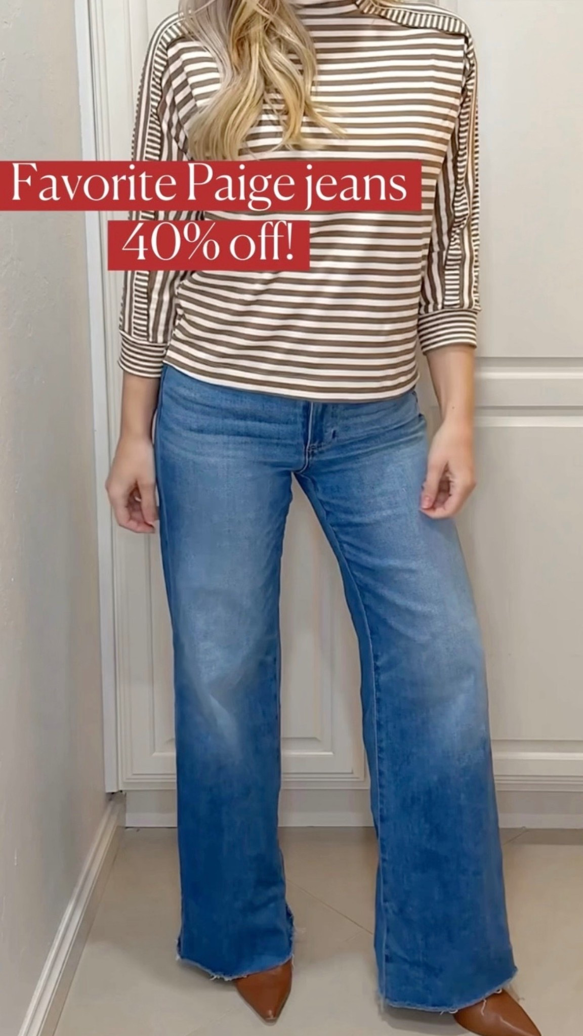 Anessa jeans (the perfect soft, comfortable, wide leg jeans) so flattering too!
Paige jeans 

#LTKOver40 #LTKSeasonal #LTKSaleAlert