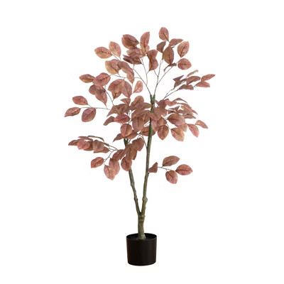 Nearly Natural 3.5-ft Autumn Dogwood Artificial Fall Tree | Target