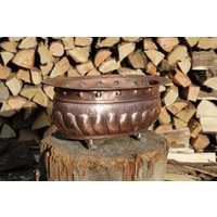 Handmade Copper Oval Container Vase Planter | Etsy (US)