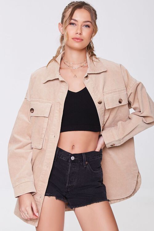 Corduroy Oversized Shacket | Forever 21 (US)