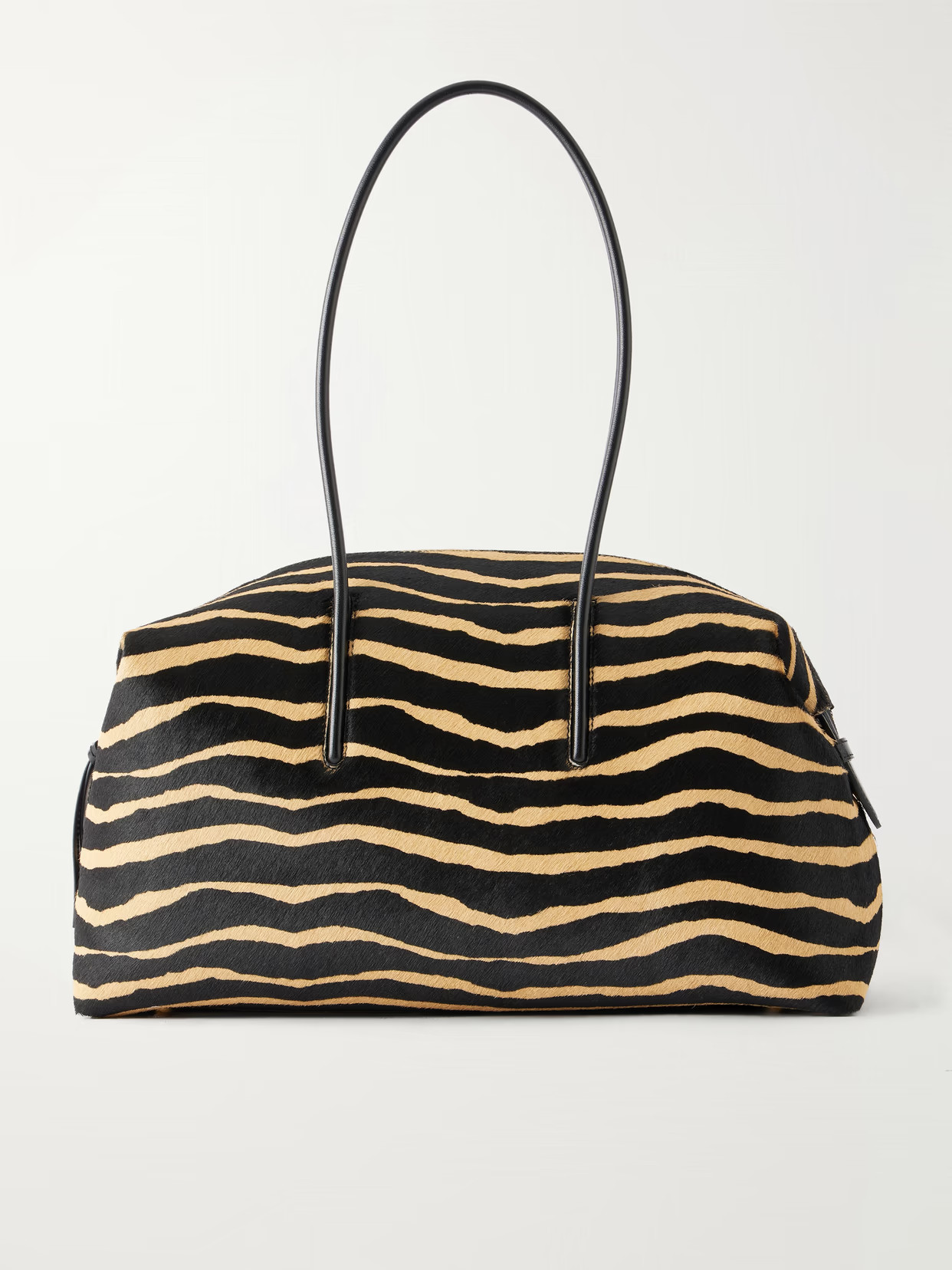 DeMellier - The Stockholm Zebra-print Leather-trimmed Calf-hair Shoulder Bag - Zebra print | NET-A-PORTER (UK & EU)