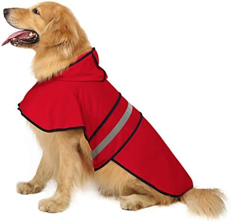 HDE Dog Raincoat Hooded Slicker Poncho for Small to X-Large Dogs and Puppies | Amazon (US)