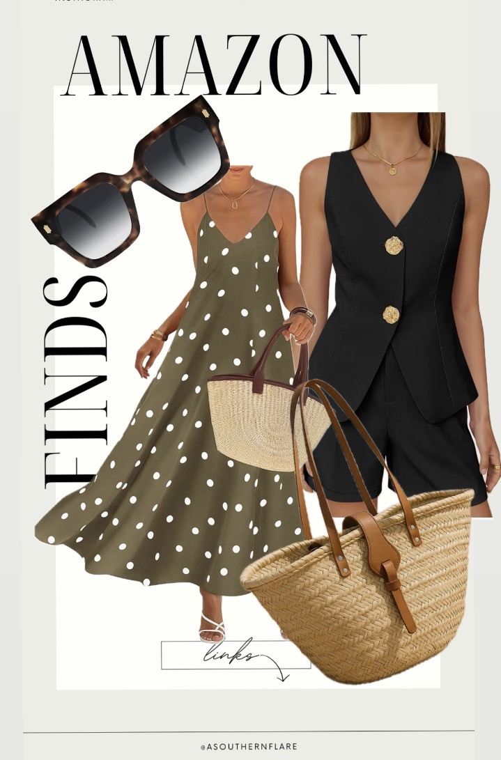 Summer style is all about these cute swimsuits and accessories! Perfect for your next beach day. #SummerVibes #BeachWear