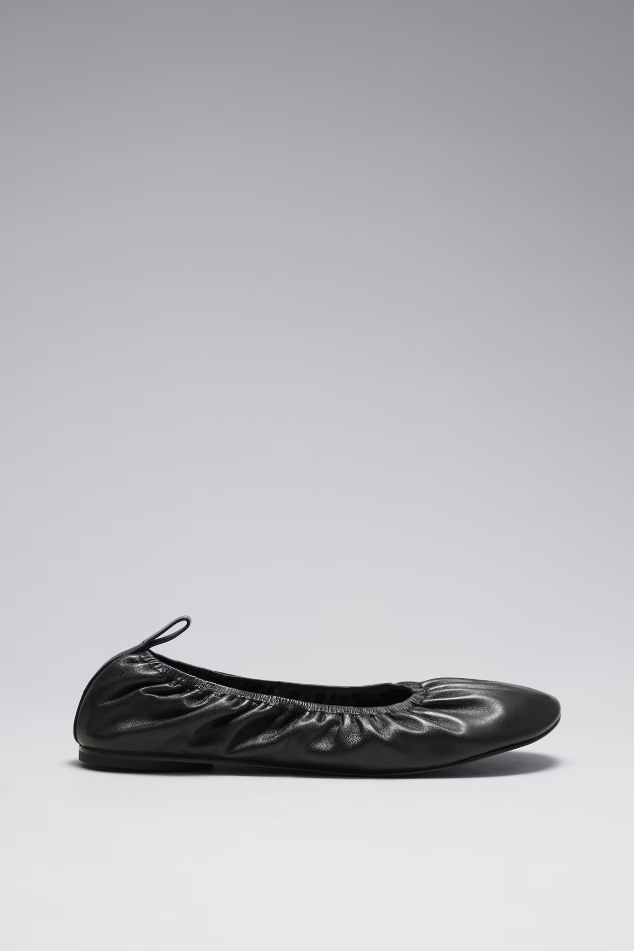 Ruched Leather Ballet Flats | H&M (UK, MY, IN, SG, PH, TW, HK)