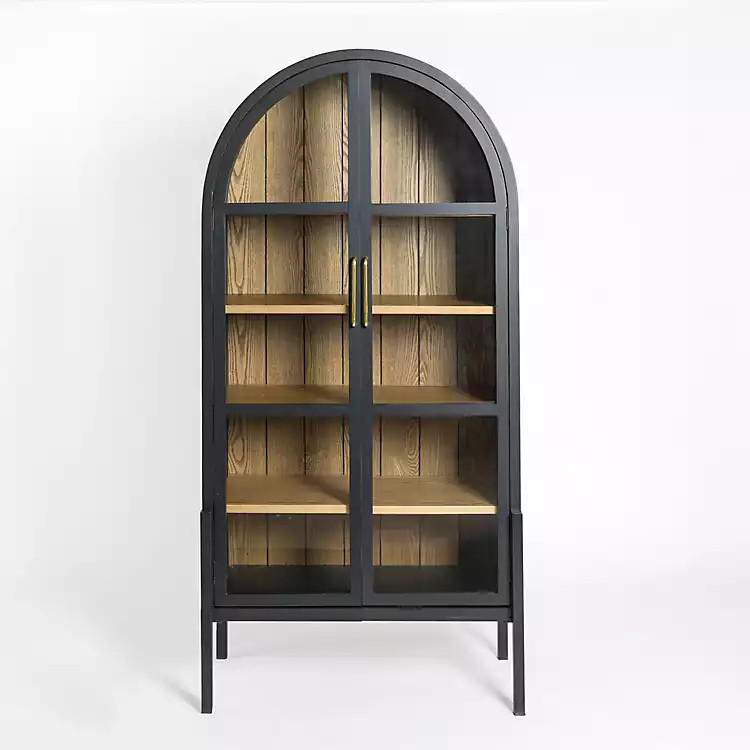 Two Tone Wood Arch Flynn Cabinet | Kirklands