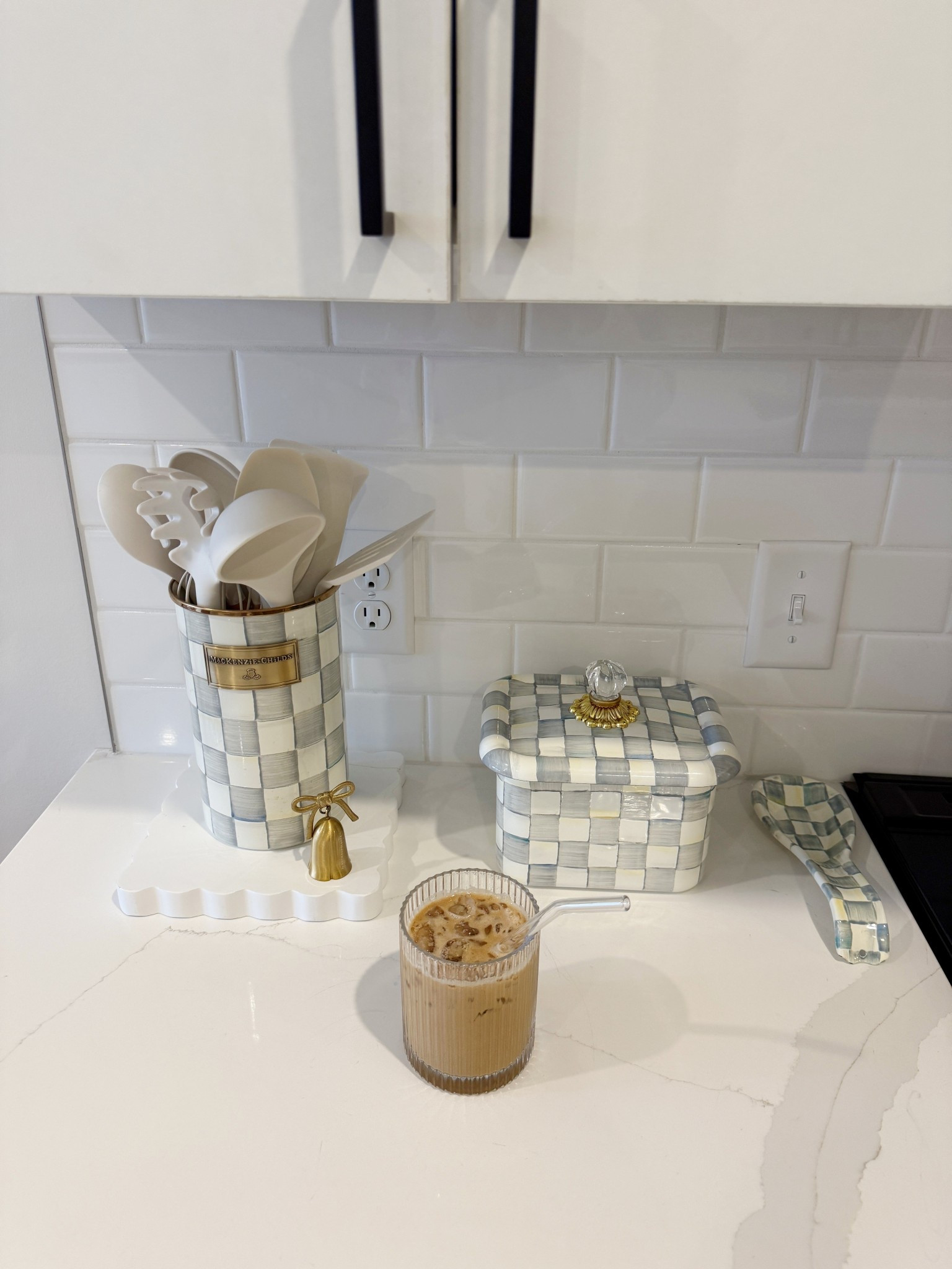 Refreshed my kitchen post Christmas and loving all of my Mackenzie Childs pieces!