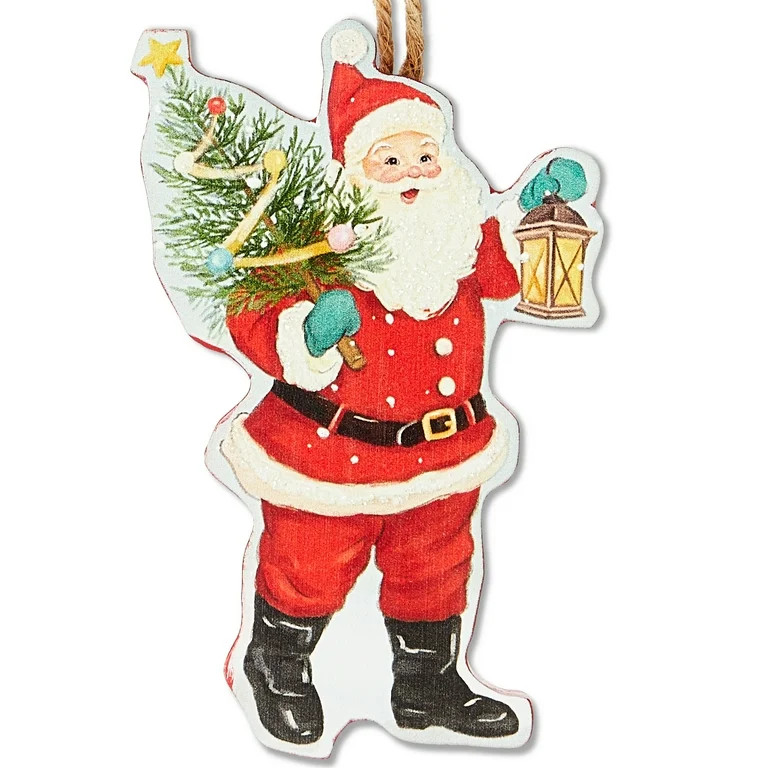 Multicolor Santa with Christmas Tree Ornament, 5", by Holiday Time | Walmart (US)