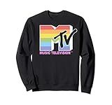 MTV Music Television Rainbow Pride Logo Fill Sweatshirt | Amazon (US)