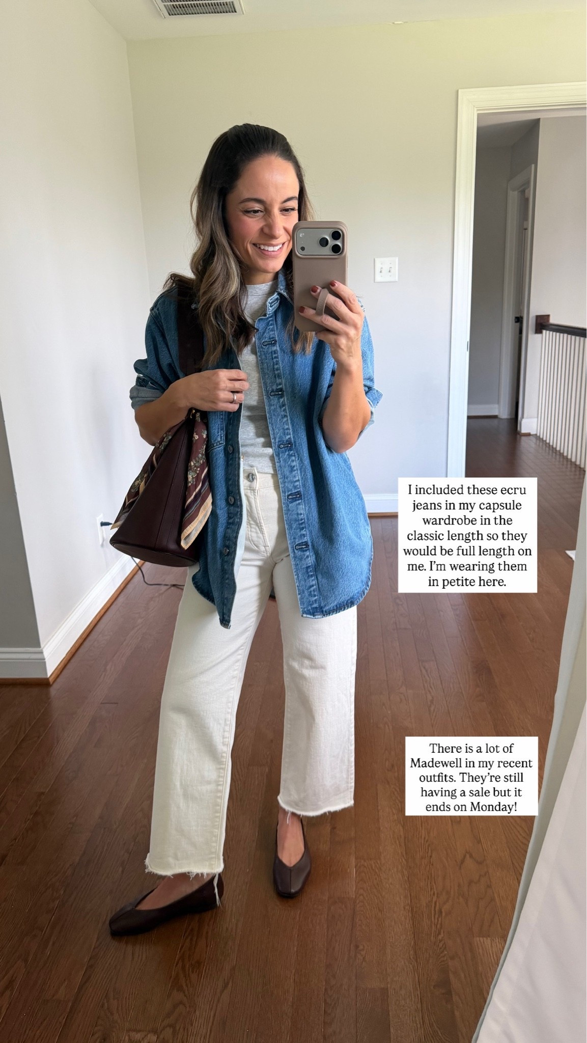 A few early fall outfits I’ve worn recently! 

Jeans (Madewell): petite 24 
T-shirt (Madewell): xxs 
Denim Top (Abercrombie from a previous season) 

For size comparison, I’m 4’10” 105lbs. My measurements are 32”, 24”, 36”. I typically wear petite xxs/00/24 and have a 25” ankle inseam and a 27.5-28” full length inseam.

#LTKPetite
