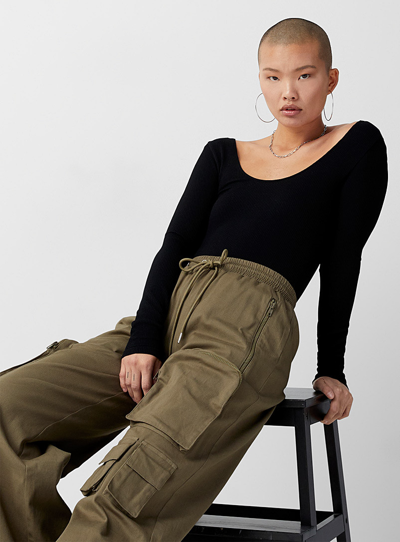 Velvety ribbing bodysuit | Simons