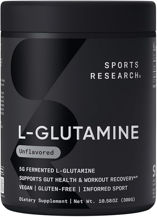 Sports Research L-Glutamine - Workout Recovery, Immune Health & Gut Health Support - 5 G Per Serv... | Amazon (US)