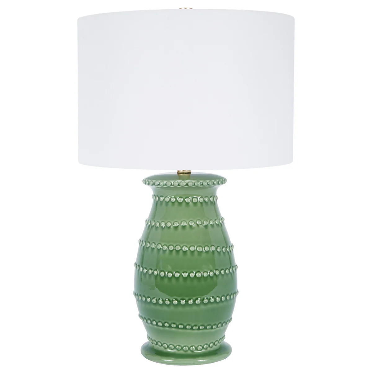 Ceramic Table Lamp in Green | The Well Appointed House, LLC