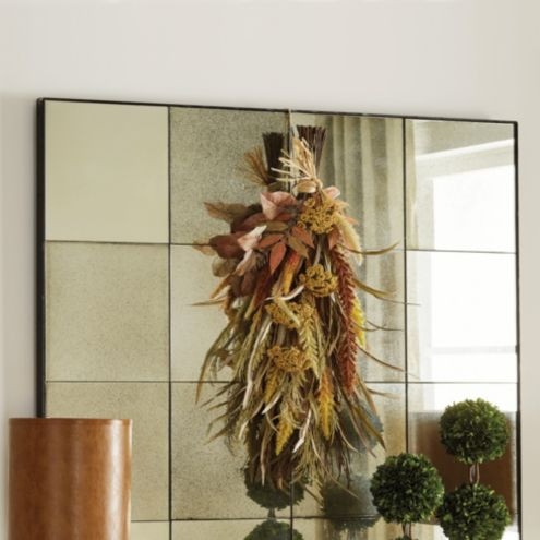 Mixed Leaf and Dried Wheat Garland Swag | Ballard Designs, Inc.