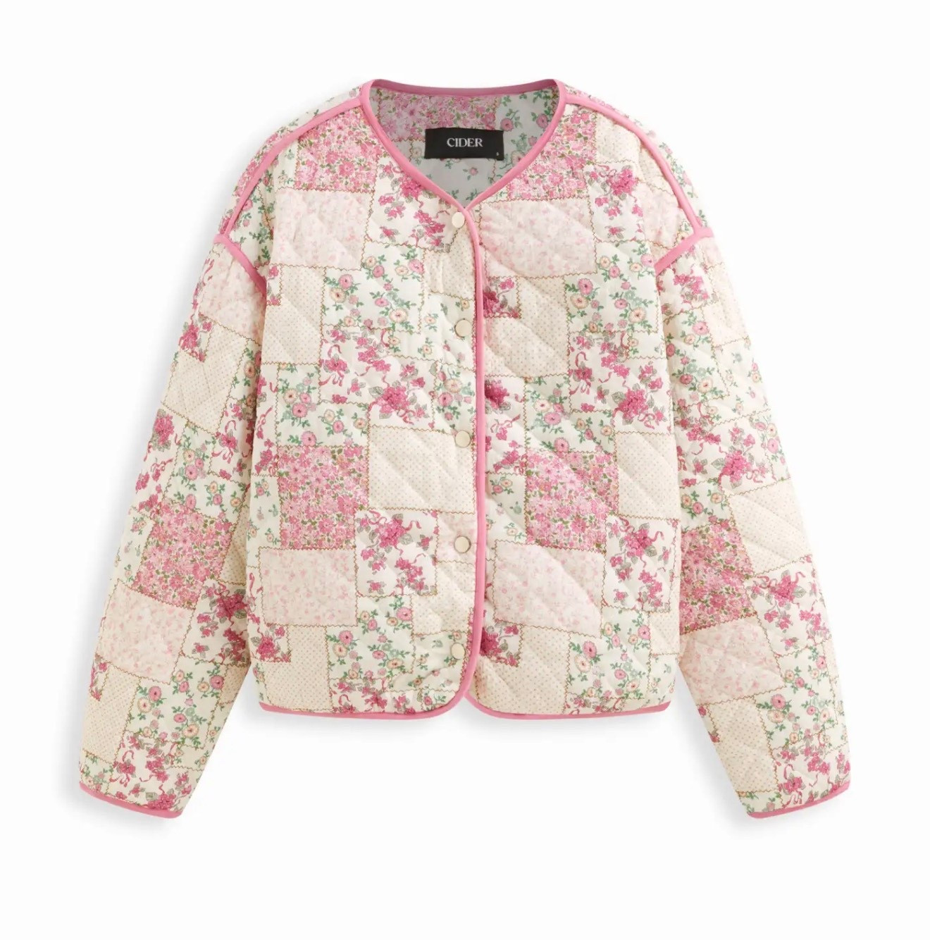 Floral/Spring puff jacket 