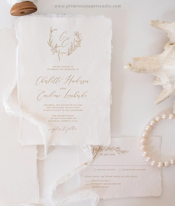 Romantic Wedding Invitation Suite Template - Charlotte Collection - Calligraphy Floral Drawing - ... | Etsy (US)