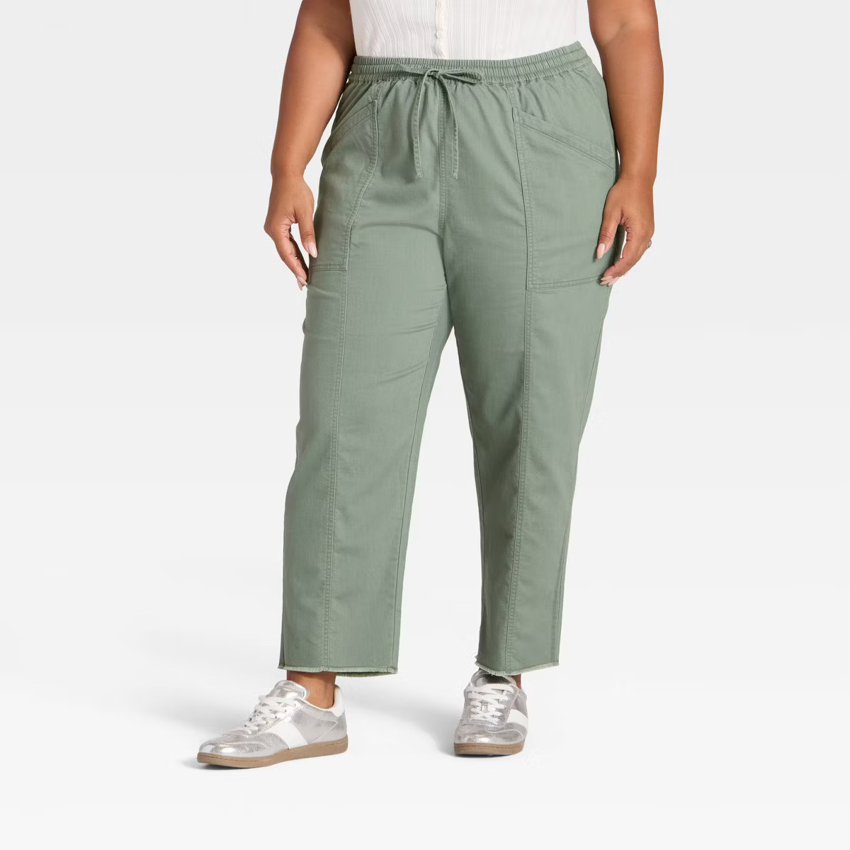 Women's Mid-Rise Tie-Waist Pull-On Pants - Universal Thread™ | Target