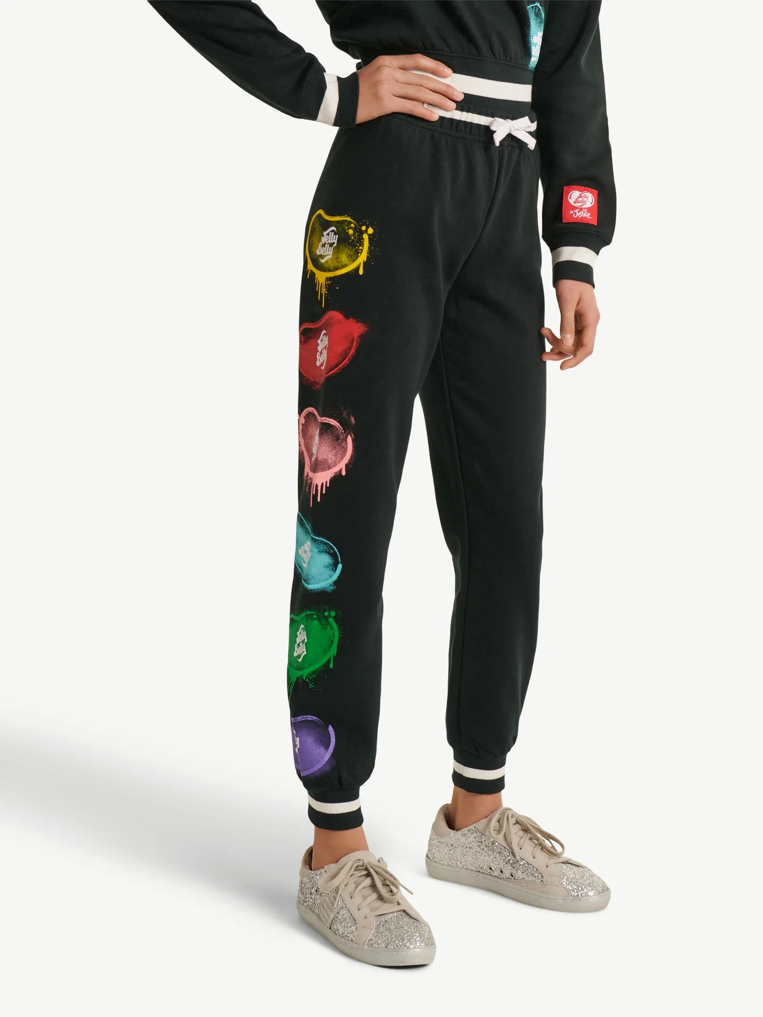 Justice x Jelly Belly Girls Sweet Fleece Jogger, Sizes XS-XLP | Walmart (US)