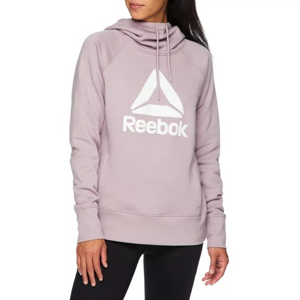 Reebok Womens Athleisure Fleece Pullover Hoodie with Pockets | Walmart (US)