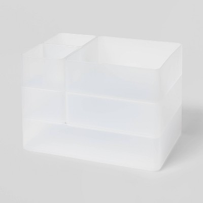6pc Plastic Drawer Organizer Clear - Brightroom™: Desk & Office Organization Set, Clear Desk Dr... | Target
