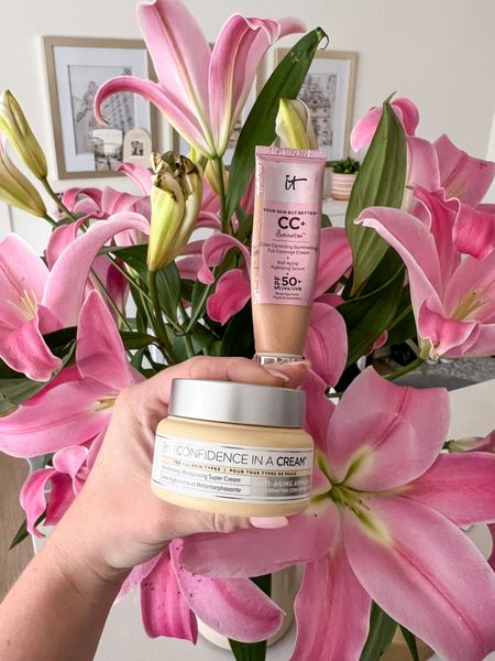 It cosmetics sale! 30% off 💗 
Love this thick moisturizer for at night, feels so lux!
Cc cream has spf 50 and I love the light weight creamy feel to it, wear shade medium neutral! 

#LTKbeauty #LTKSale