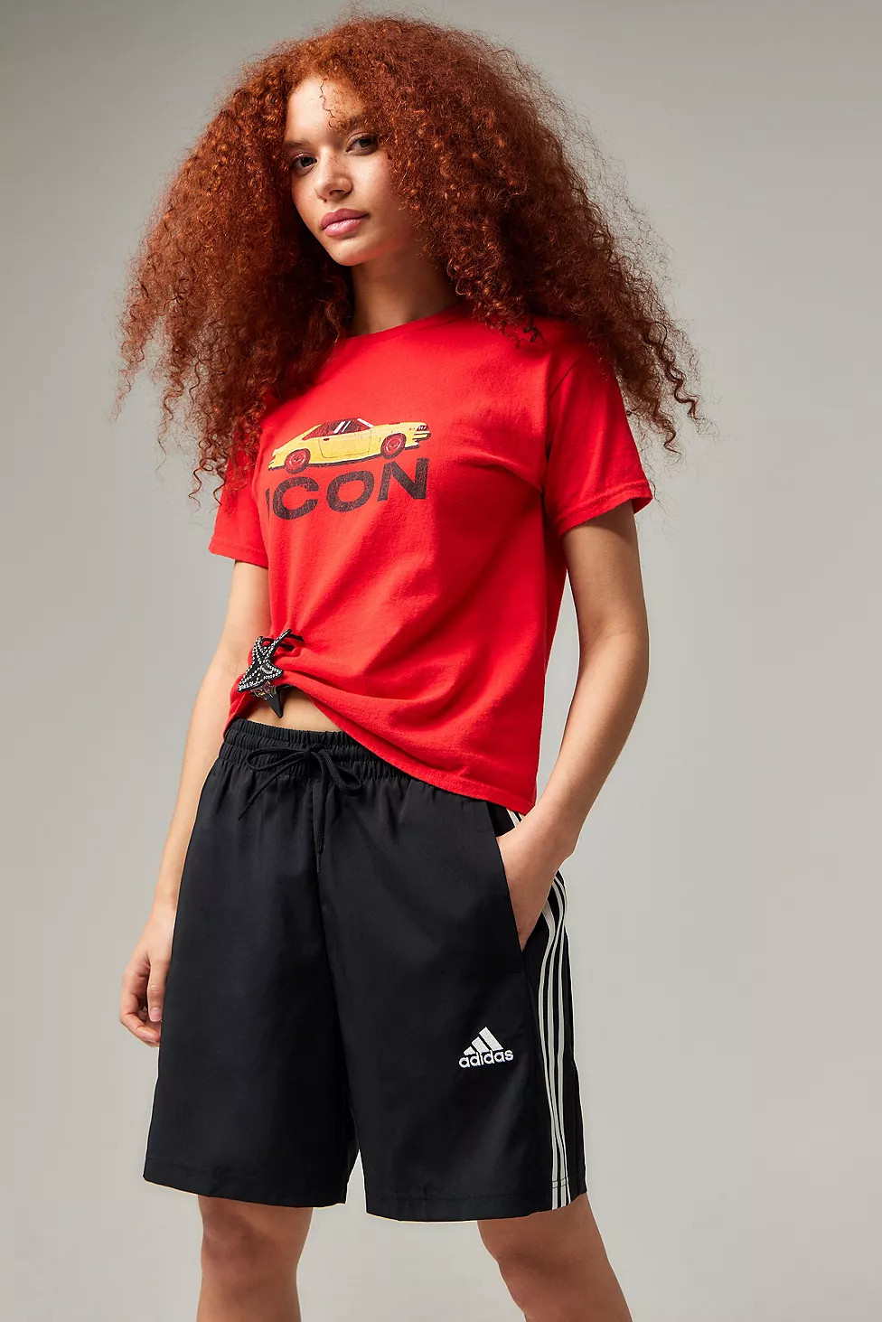 adidas 3-Stripes Longline Shorts | Urban Outfitters UK