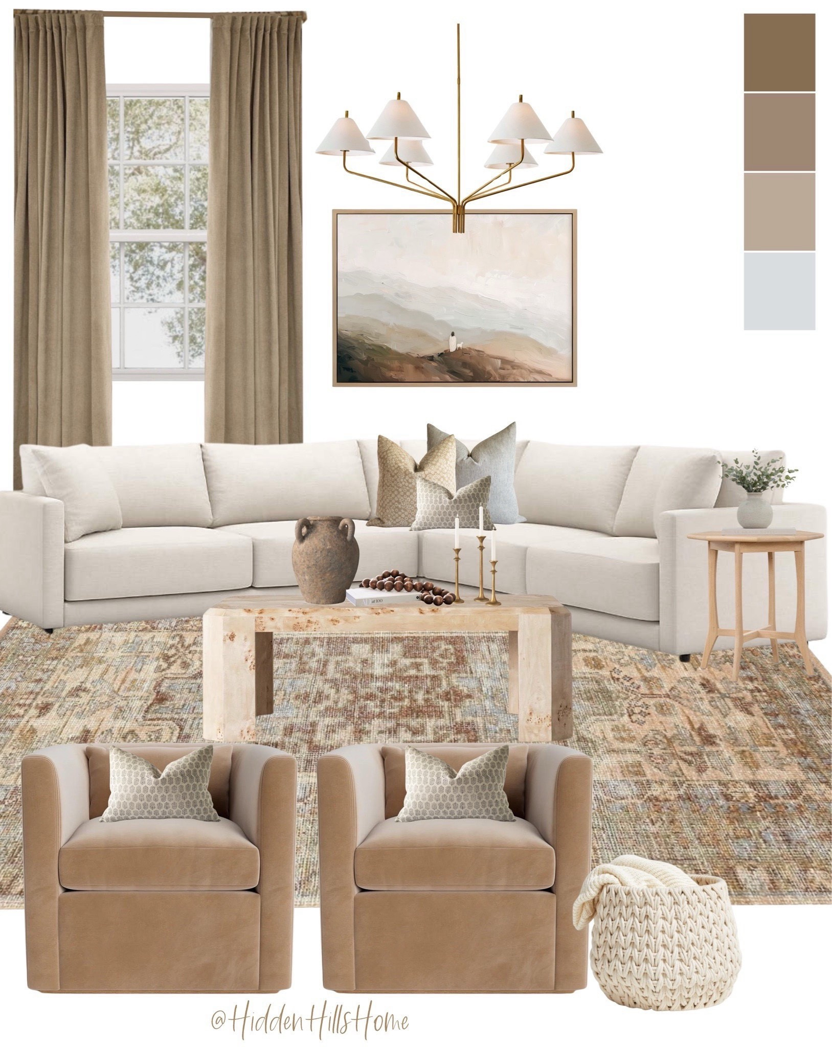 Living room decor mood board, living room design, home decor, sectional sofa, living room ideas #livingroom

#LTKSeasonal #LTKHome #LTKSaleAlert