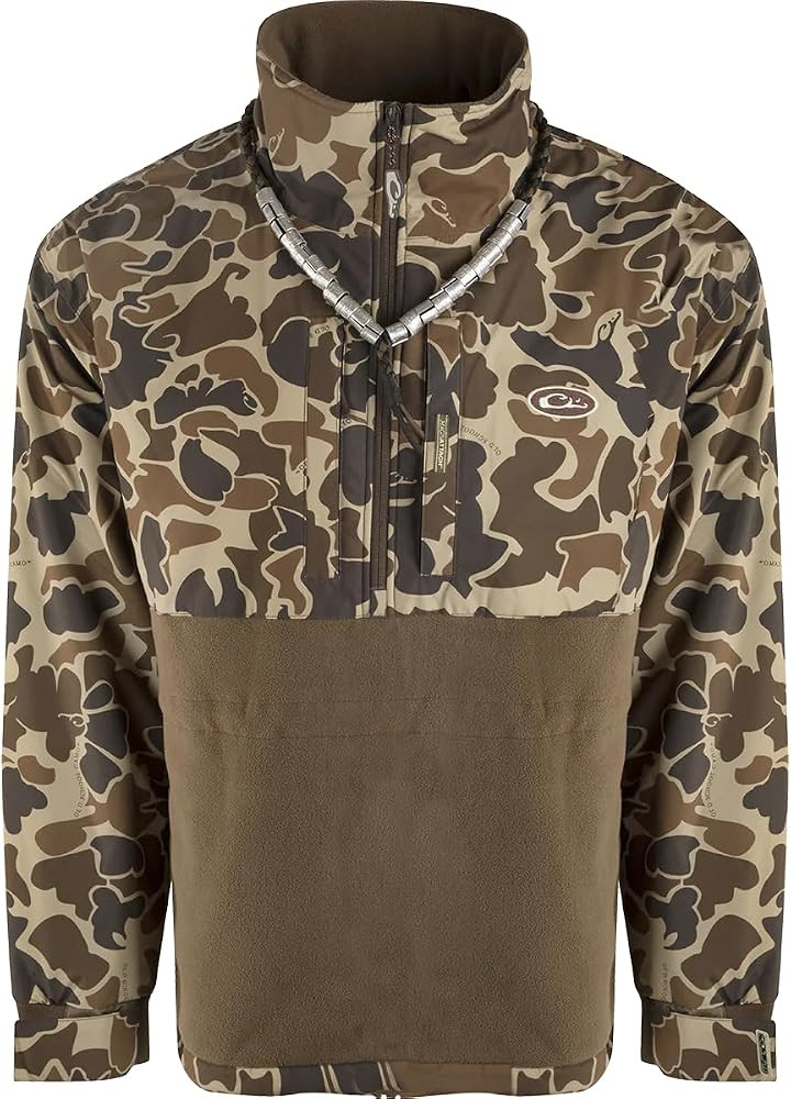 Drake Waterfowl Eqwader MST Camo 1/4 Zip Jacket, Waterproof, Fleece-Lined, Adjustable Cuffs, Men... | Amazon (US)