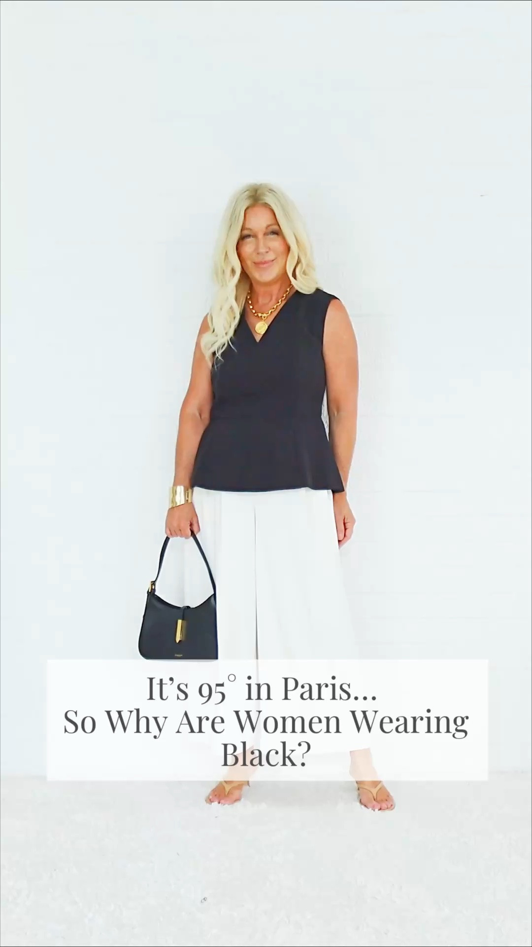 It’s 95° in Paris… so why are European women wearing black? 🖤🤍

Because even during this extreme heatwave, European street style is filled with high-contrast black-and-white outfits.

The secret? Lightweight linen, cotton, and breathable fabrics that make this classic color combination feel cool, polished, and effortlessly chic.

And the best part? This European style formula is incredibly easy to recreate. 🇪🇺

Would you wear black linen in heat?

🖤 Oui! Linen makes it legal. 🇫🇷
🤍 Non! Not unless Paris installs air conditioning.

🌿 Wellness is the foundation. Style is the expression.

À la prochaine! 🇫🇷🤍

Valarie

#LTKOver40 #LTKSeasonal #LTKPetite