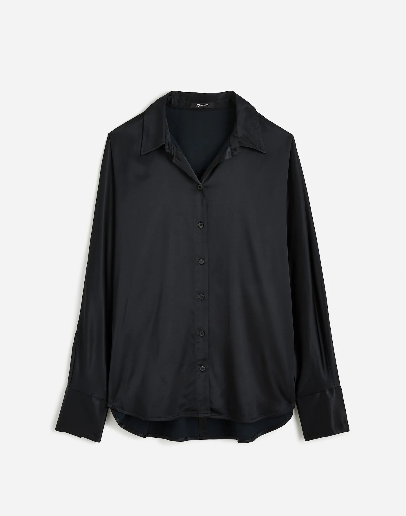 Plus Relaxed Dolman Button-Up Shirt in Satin | Madewell