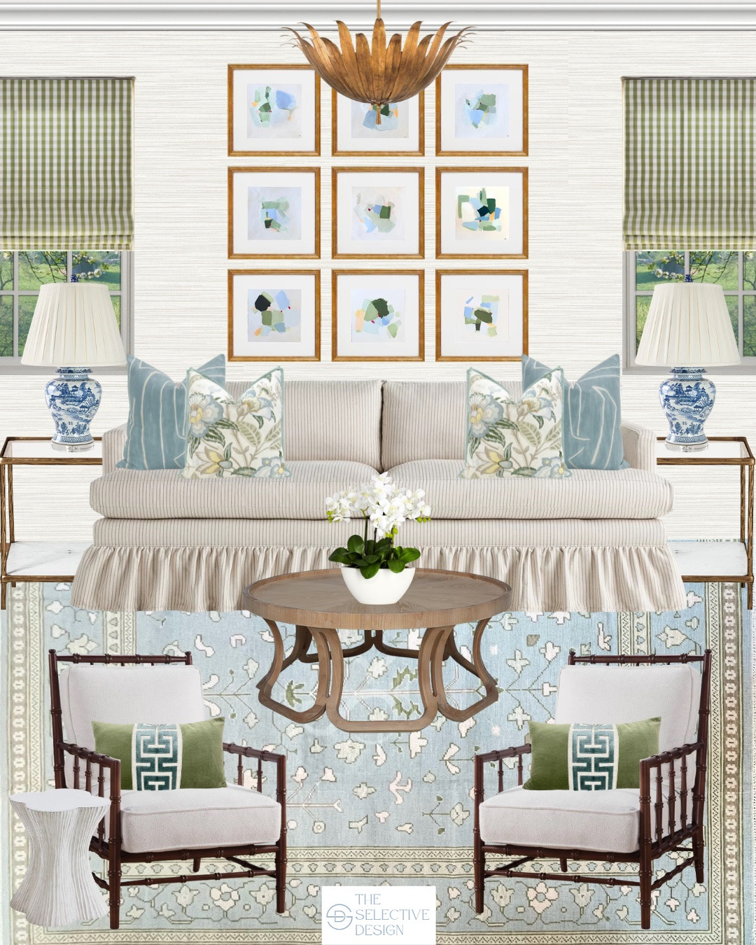 This living room is a little polished, a little cozy - and completely timeless🌿

Tailored details meet subtle pattern play in this cozy, classic living room design —layered, inviting, and effortlessly pulled together.

The stunning rug is "Meg" from @southernrugstx. It anchors the room and adds the perfect finishing touch.

Swipe to see how ChatGPT turned this timeless living room mood board into reality.

Grandmillennial | living room ideas | timeless living room decor | grandmillennial living room inspo | traditional living room

#LTKHome #LTKSaleAlert