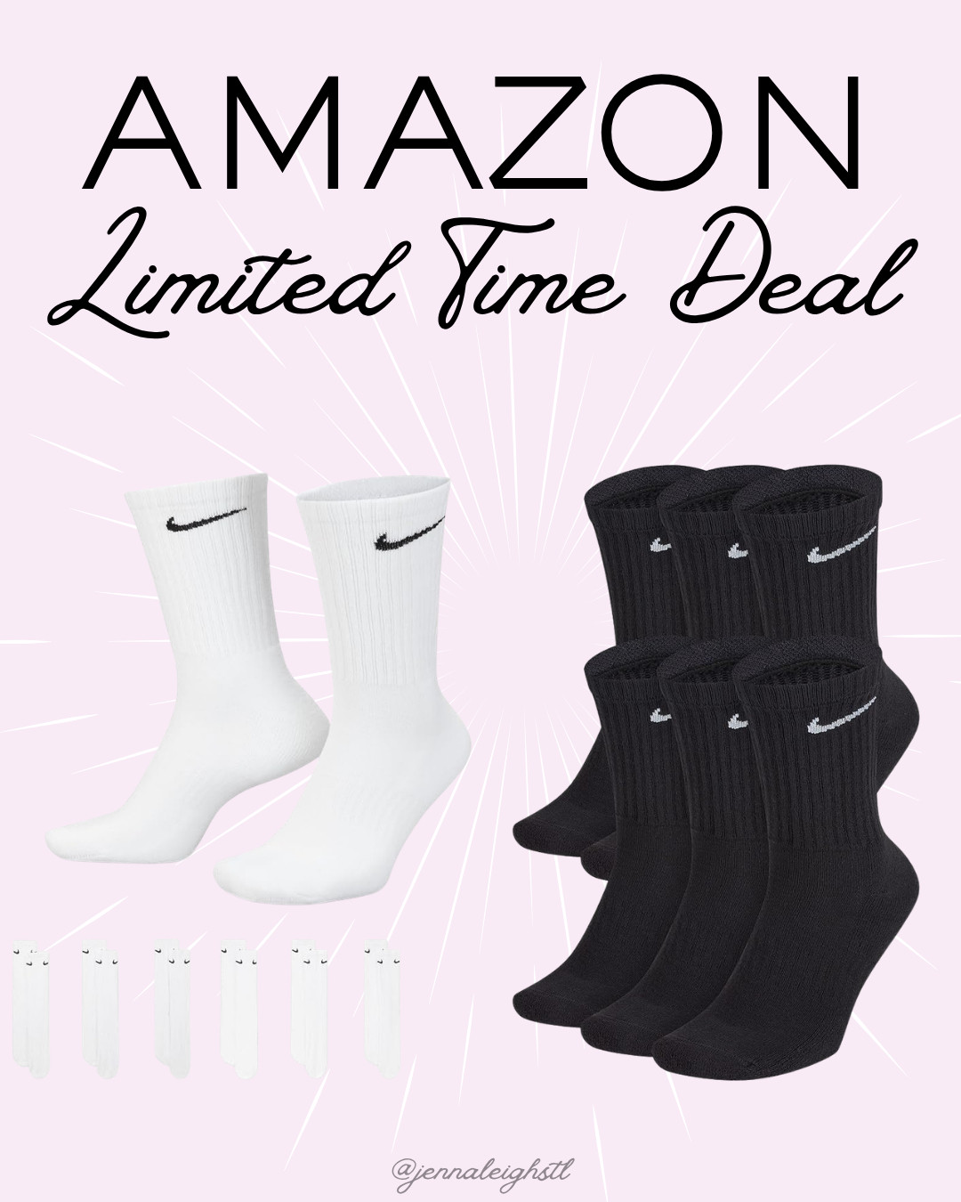Amazon limited time deal on Nike socks. A great time to stock up on these everyday essentials before the deal ends. 

 #LTKActive #LTKSaleAlert #LTKMidsize