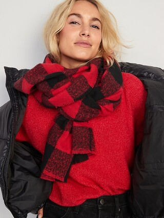 Plaid Flannel Scarf for Women | Old Navy (US)