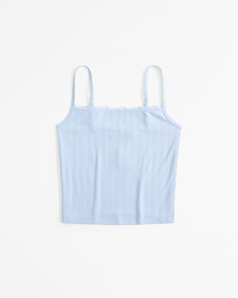 Lounge Pointelle Tank | Abercrombie & Fitch (US)