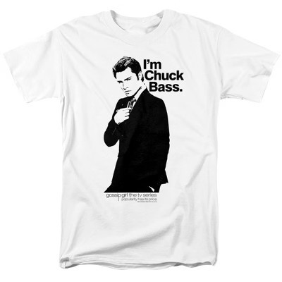 Gossip Girl Im Chuck Bass Adult T Shirt White Medium | Target