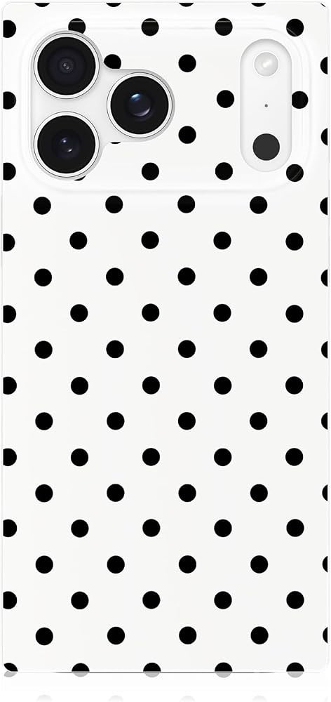 Flaunt Official Square iPhone 17 Pro Max Case - White Polka Dot | Amazon (US)