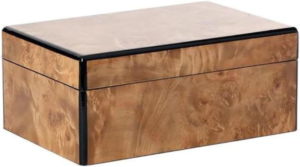 Alice Lane Burled Wood Box – Large Home Collection – Bold Design – Black Sleek Interior –... | Amazon (US)