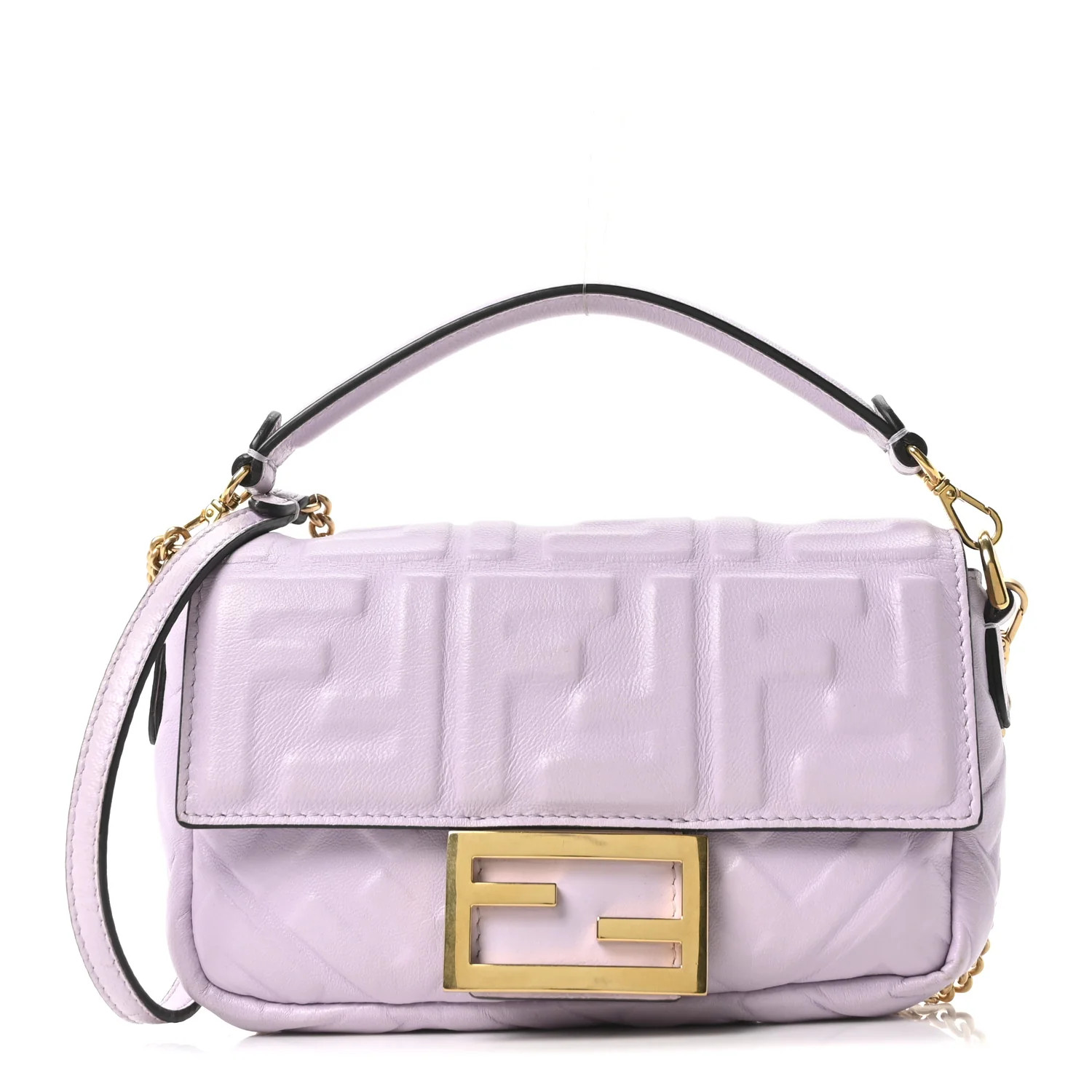 Nappa FF 1974 Embossed Mini Baguette Anemone | FASHIONPHILE (US)