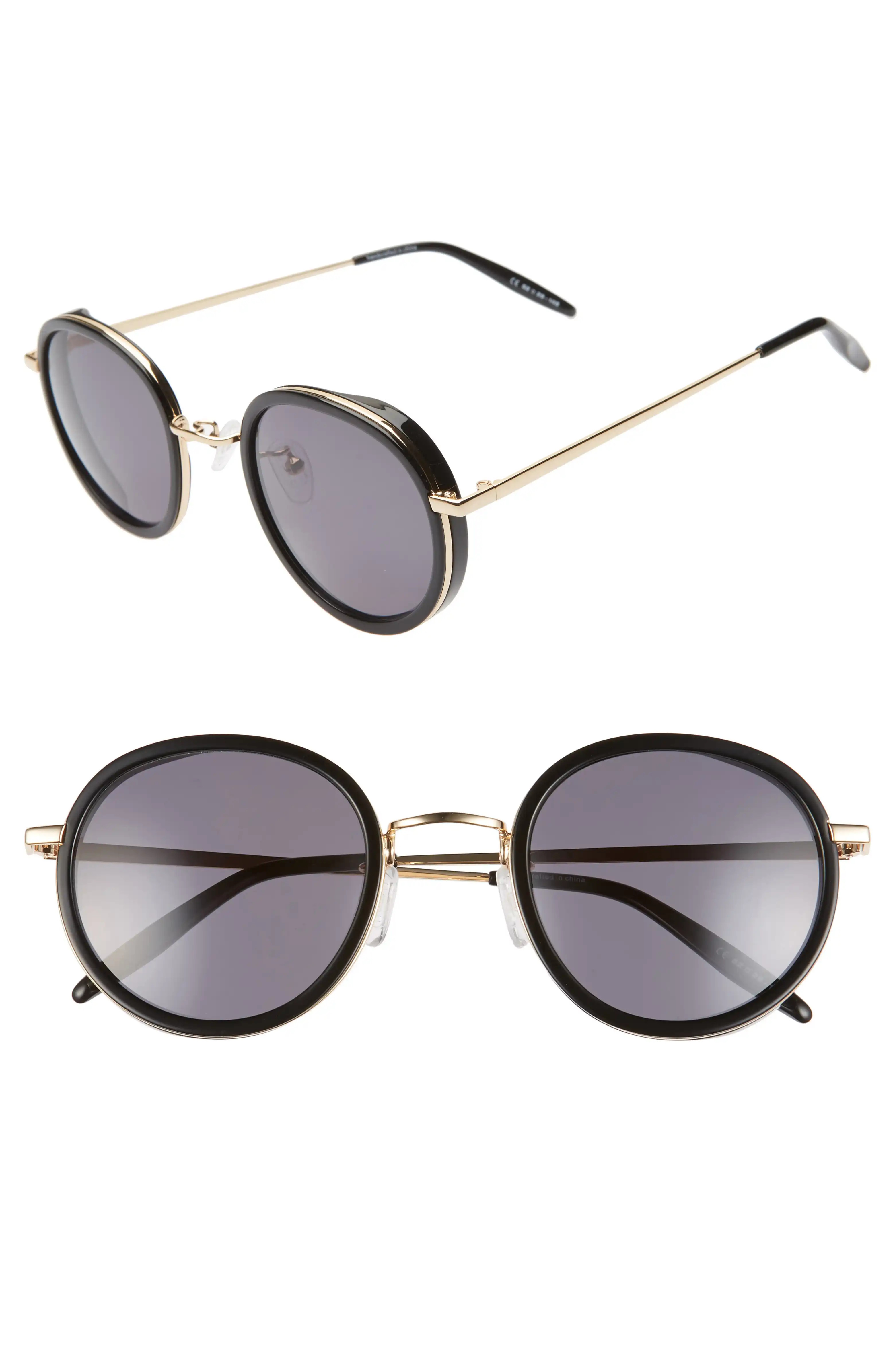 52mm Round Sunglasses | Nordstrom