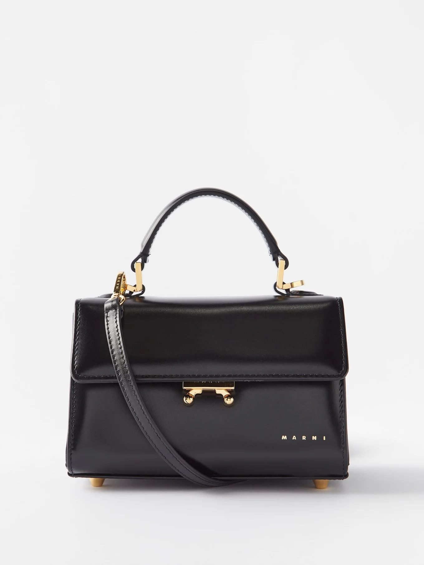 Relativity leather top handle bag | Marni | Matches (UK)