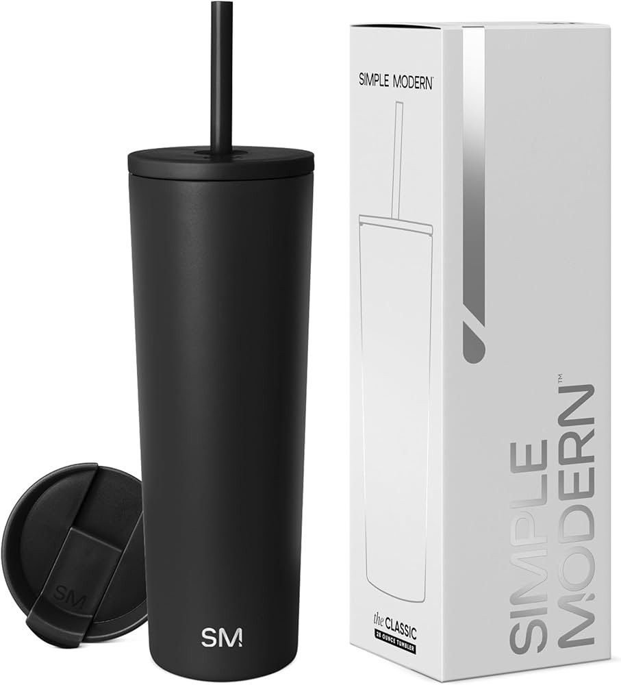 Simple Modern Insulated Tumbler with Straw and Lid | Iced Coffee Cup Reusable Stainless Steel Wat... | Amazon (CA)