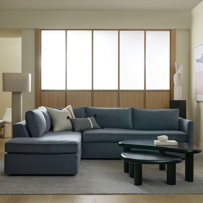 Harris 2-Piece Bumper Chaise Sectional (100"–114") | West Elm (US)