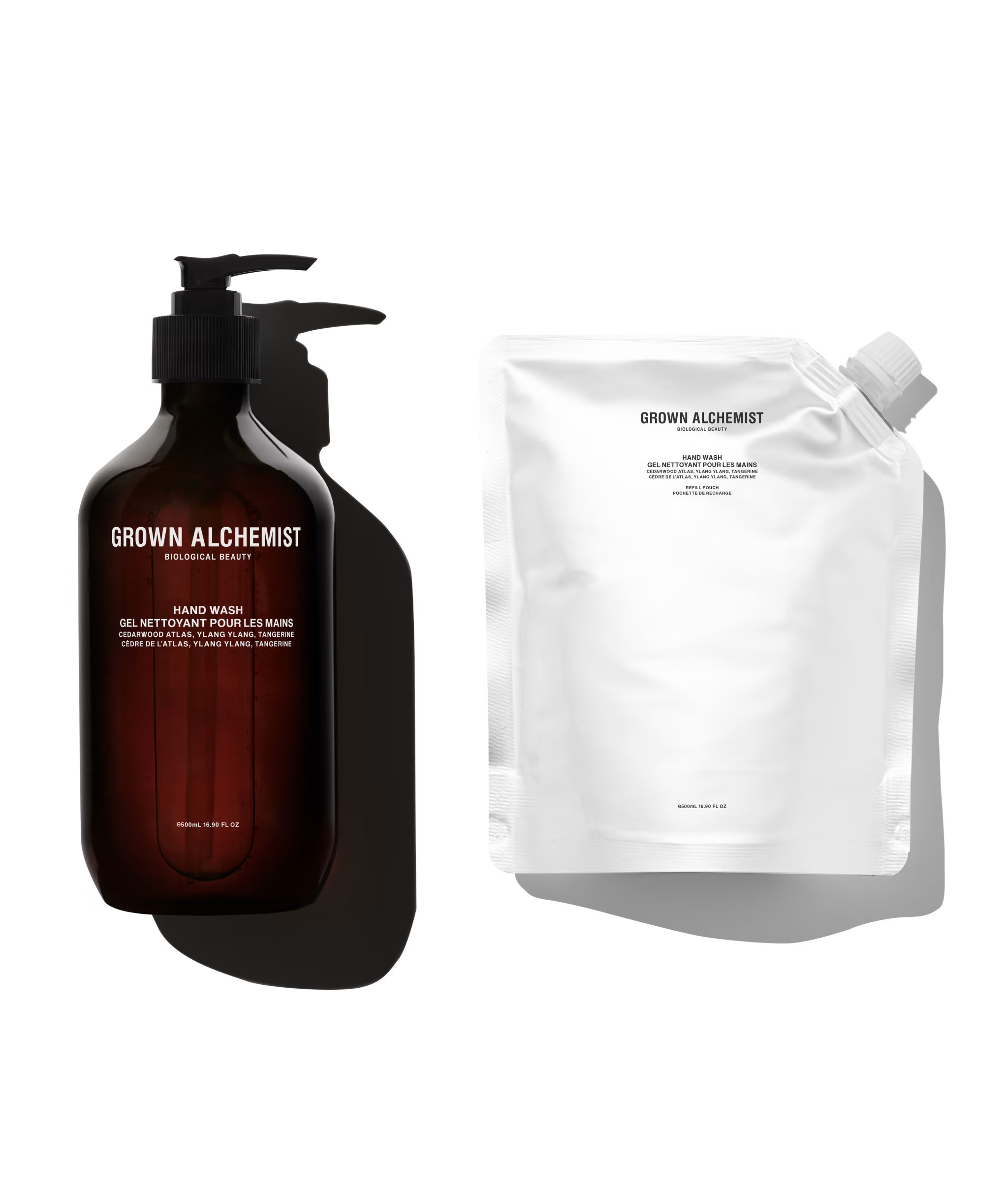 Refillable Hand Wash Kit (Cedarwood Atlas, Ylang Ylang, Tangerine) | Grown Alchemist (US)