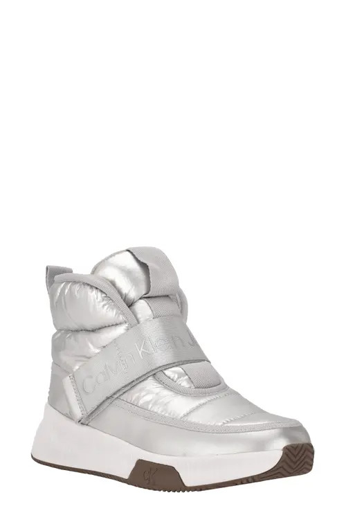 Calvin Klein Mabon High Top Sneaker in Silver at Nordstrom, Size 9.5 | Nordstrom